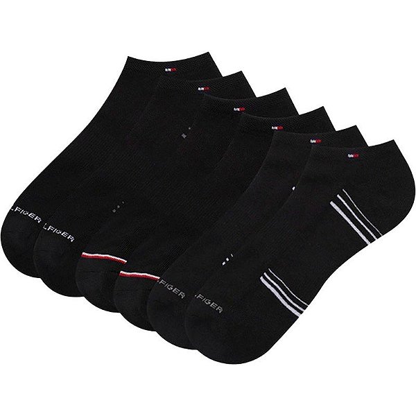 Meias Soquete Tommy Hilfiger THM233NS04 001 - Masculino (3 pares)