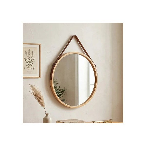 Espelho de Parede Circular Pendente 45 CM