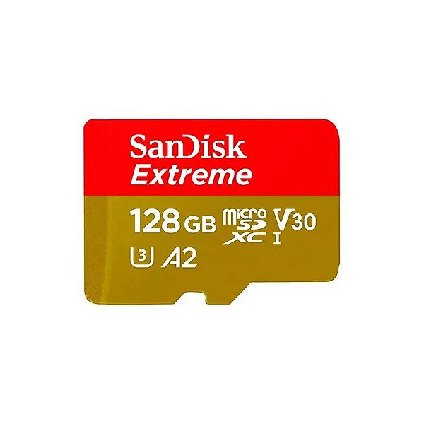 Cartão de Memória Micro SD Sandisk Extreme 128GB 190MBS - SDSQXAA-128G-GN6MA