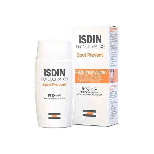 Protetor Solar Isdin Fotoultra 100 Spot Prevent SPF50+ 50 ML
