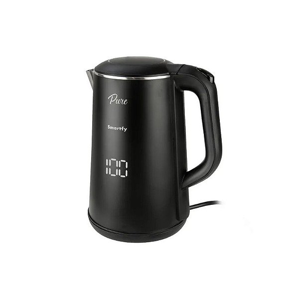 Jarra Elétrica Smartfy Pure JE03B - 1.6L - 1500W - 220V 50/60HZ - Tela Sensível ao Toque - Preto