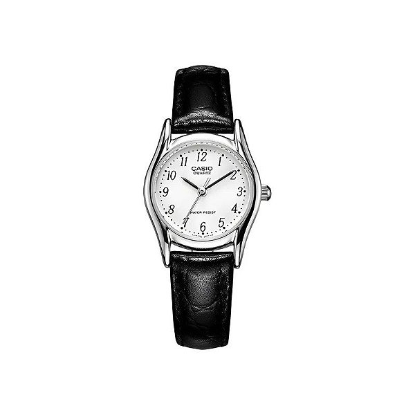 Relógio Casio LTP-1094E-7BRDF Analógico Feminino - Branco/Preto