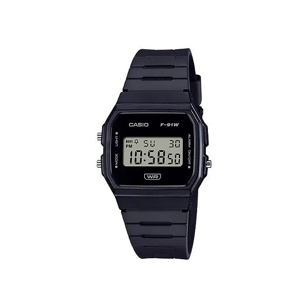 Relógio Casio Pop F-91WB-1ADF Digital Unissex Preto
