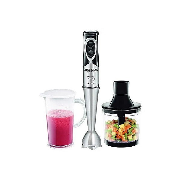Liquidificador Mondial M-07 Premium 500 W 110V - Preto/Inox