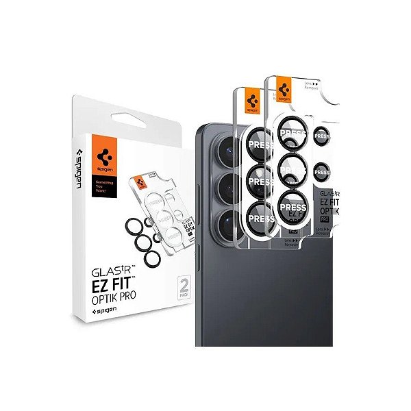 Protetor de Câmera Spigen Samsung S26 Glass Optik PR AGL11071 2 Peças - Preto