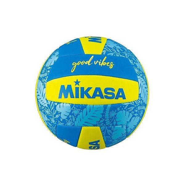 Bola de Vôlei Mikasa Costurada Tpu Toque Suave 5" Azul