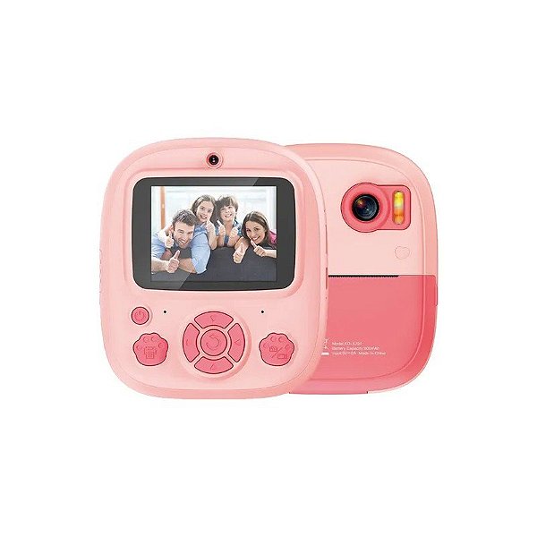 Câmera Digital XO-XJ04 - Tela de 2,4 Polegadas - Rosa