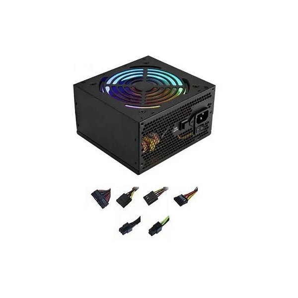 Fonte 500W Satellite PRO590 Real com Luz