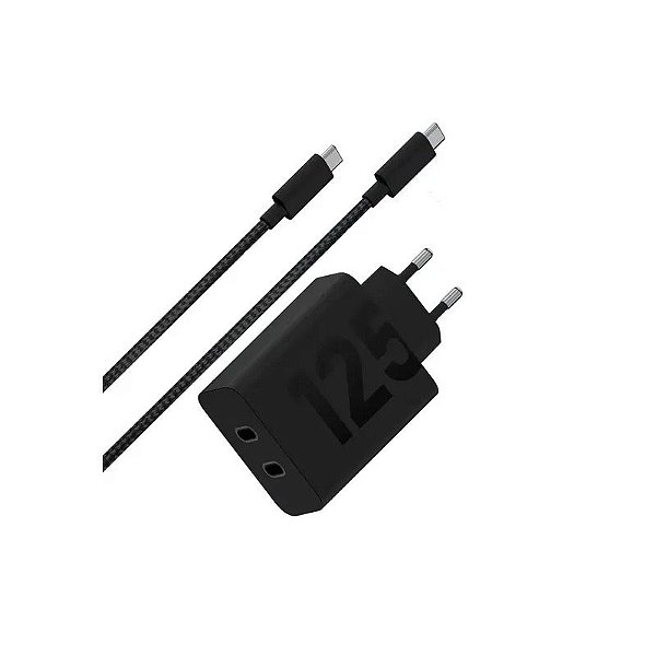 Carregador de Parede Motorola Turbopower 125W Duo MCD-1259 USB-C - Preto
