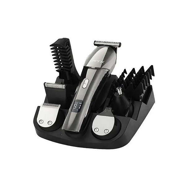 Barbeador Elétrico FTX ESH-601 - 7200RPM - Recarregável - Prata