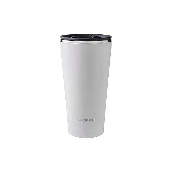 Copo Térmico Zojirushi Inox com Tampa a Vácuo Branco 450ML