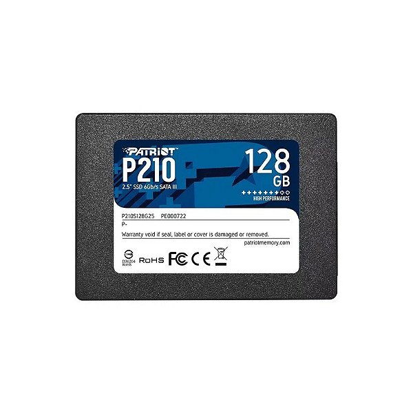 SSD Patriot P210 128GB 2,5" SATA 3 - P210S128G25