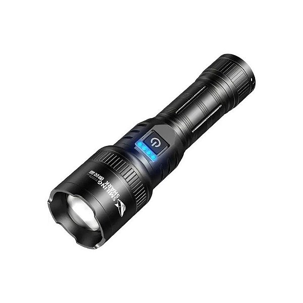 Lanterna LED Smiling Shark SD-5219 - Preto
