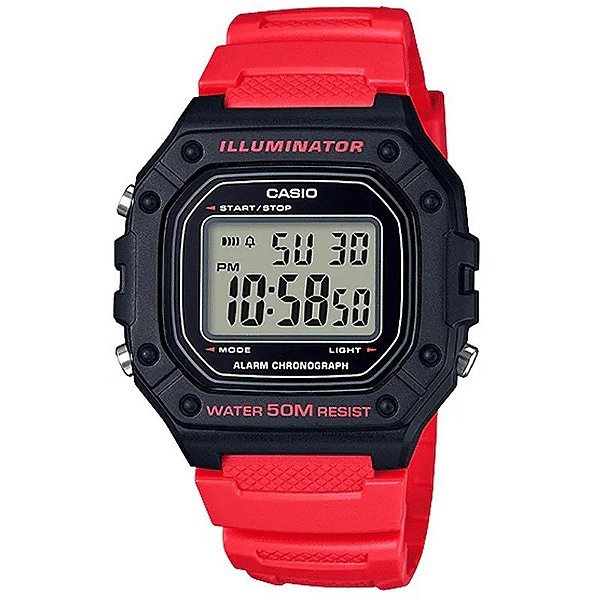 Relógio Masculino Casio Digital W-218H-4BVDF