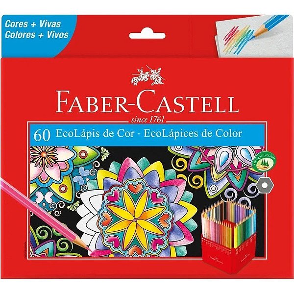 Lápis de Cor Super Soft Faber Castell - 120160G (60 Cores)