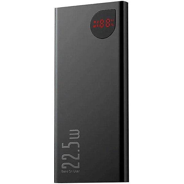 Carregador Portátil Baseus Adaman Power Bank PPAD070001 10000mAh 22.5W Preto