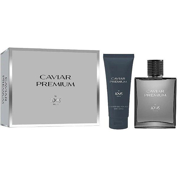 Kit Perfume Axis Caviar Premium EDT 100mL + Gel de Banho 100mL - Masculino