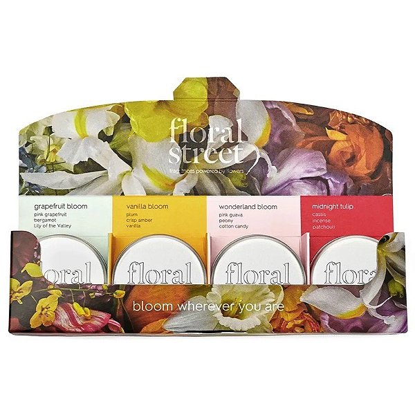 Vela Aromática Floral Street Mini Perfumada Descoberta (4 Unidades)