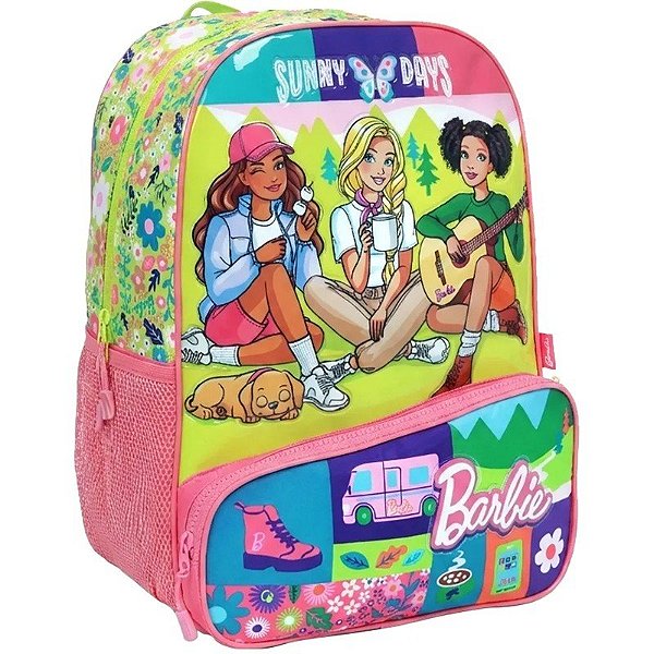 Mochila Infantil Mattel Barbie Sunny Days Rosa - 71627