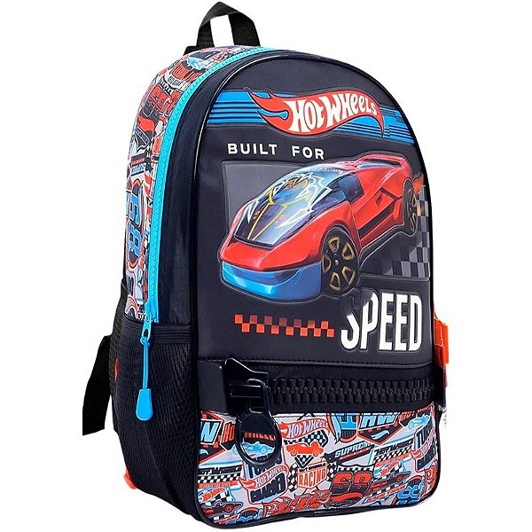 Mochila Escolar HotWheels  - 75154  (Azul)
