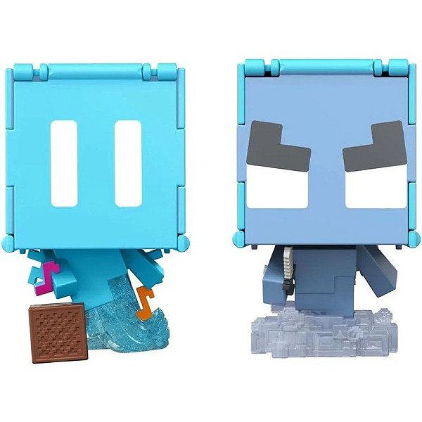 Figuras Minecraft Magic Mobs Flippin' Figs 2 em 1 Mattel - JCN23