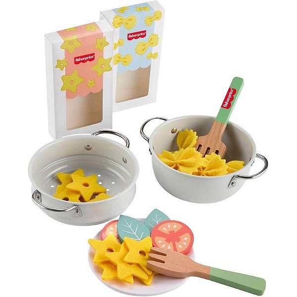 Jogo de Cozinha de Madeira Fisher Price - JFG14