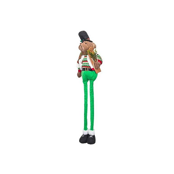 Urso de Natal com Chapéu Retrátil 56 A 96CM