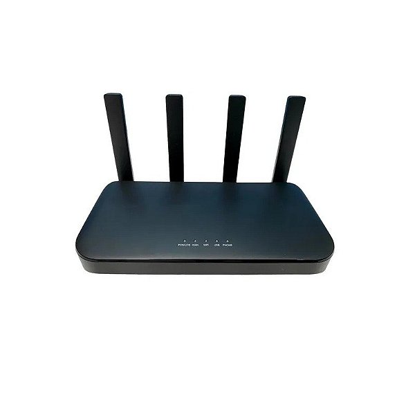 Roteador De Fibra Óptica Gpon/Epon Xpon WIFI6 4GE+1POT+USB HG325AX18 Upc Preto