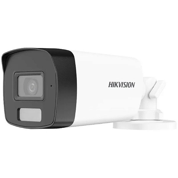Câmera IP Vermelha Hikvision DS-2CE17D0T-LFS Color Camera 2.8mm 2MP Bullet (caixa feia)