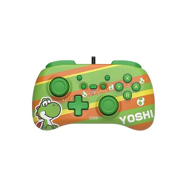 Controle HoriPad Mini Super Mario Yoshi com Fio para Nintendo Switch (NSW-368U)