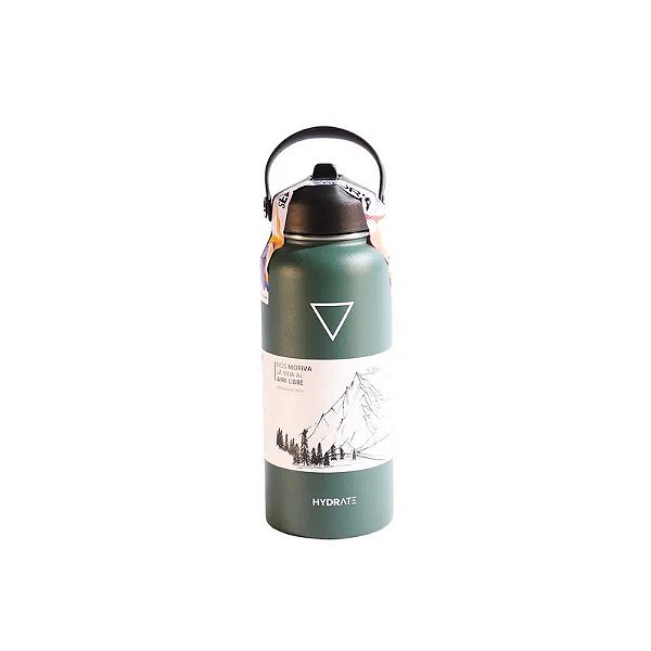 Botella Termica Hydrate 946 ML Verde Salvia