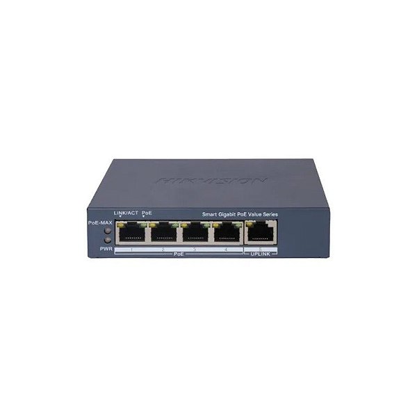 Hub Switch Hikvision 04P 10/100/1000M POE45W DS-3E1505P-Ei/M