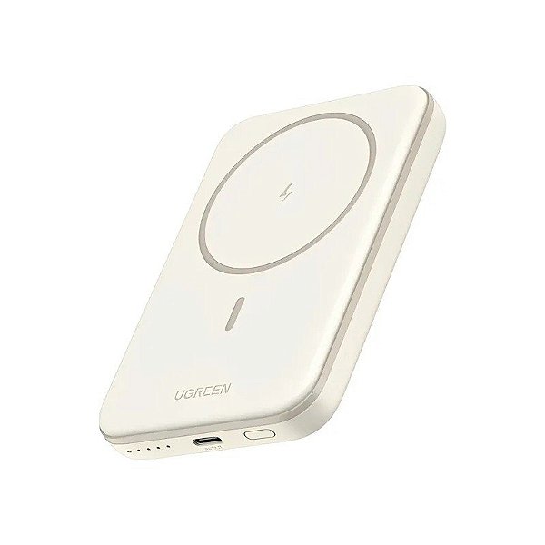 Carregador Sem Fio Ugreen PB560 Magnético 5000 Mah 15 W - Bege