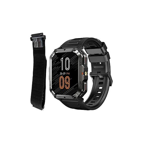 Relógio Inteligente Blackview W70 Pro + Pulseira Extra - Preto