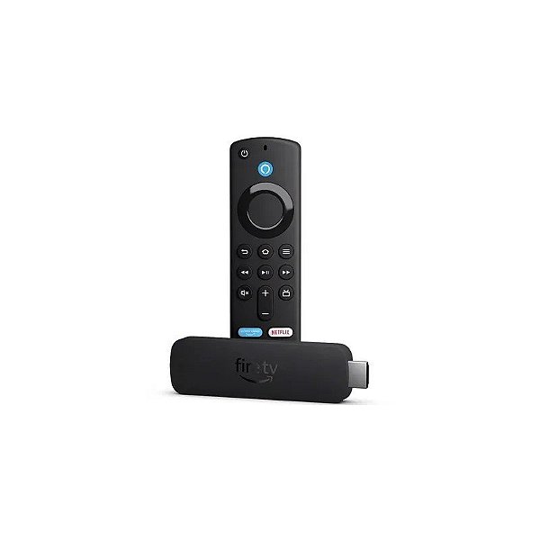 Adaptador Multimídia Amazon Fire Stick - 4K - Wi-Fi/Bluetooth - Preto
