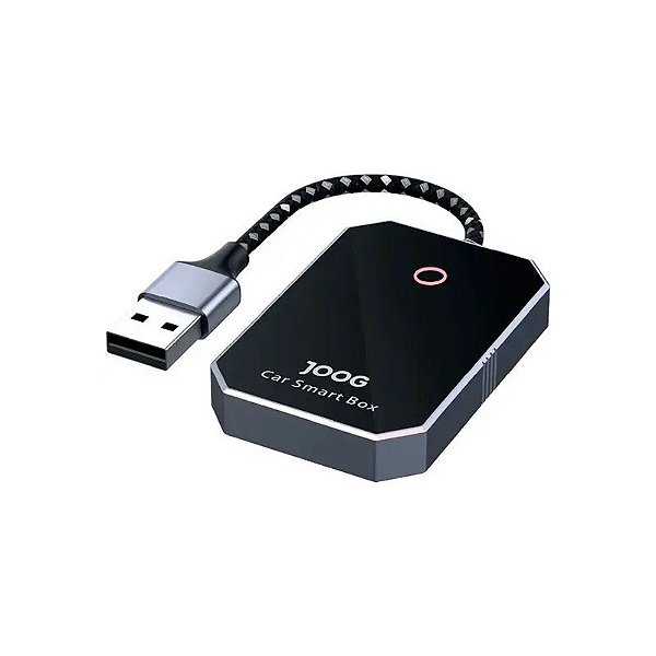 Adaptador automotivo Carplay Joog Smartbox JG-CP14 Bluetooth Wi-Fi Preto
