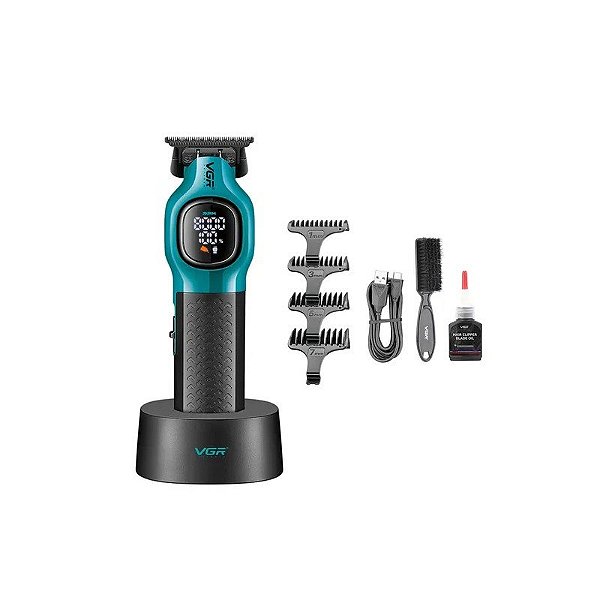 Maquina de Cortar Barba/Cabelo VGR V-886T - Profissional/LCD