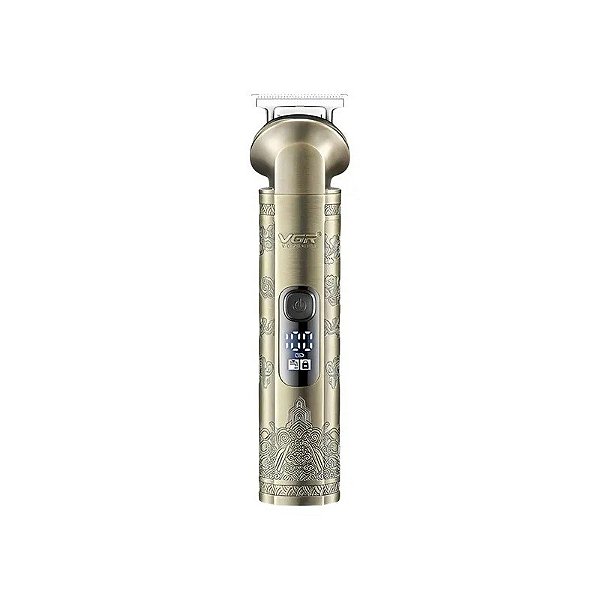 Máquina de Cortar Cabelo Recarregável VGR V-110 - Dourado
