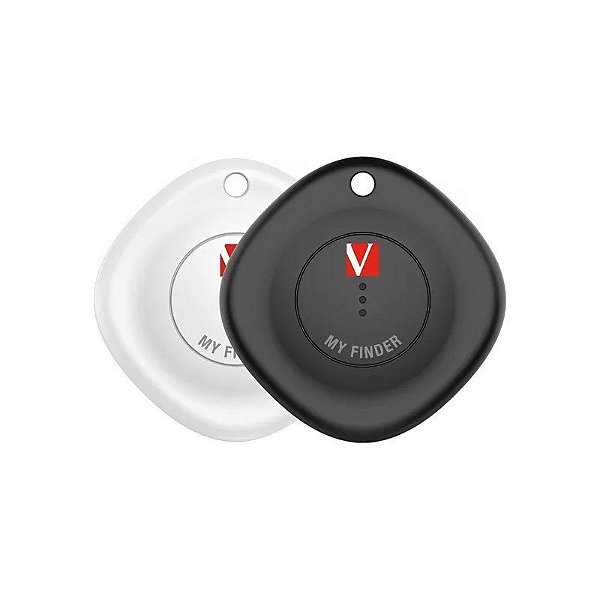 Chaveiro Localizador Verbatim MY Finder 32131 Bluetooth - Preto/Branco 2 Peças