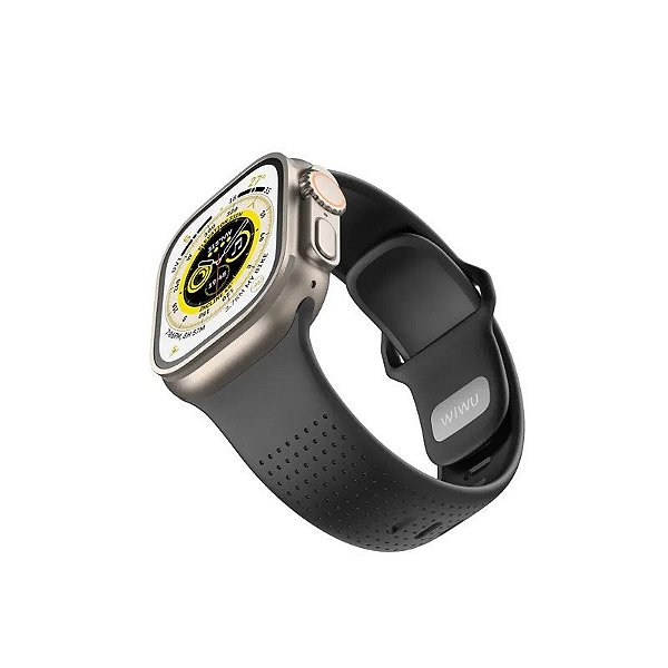 Pulseira Wiwu Comf Secur Watch 44/45/46/49MM WI-WB201 - Preto
