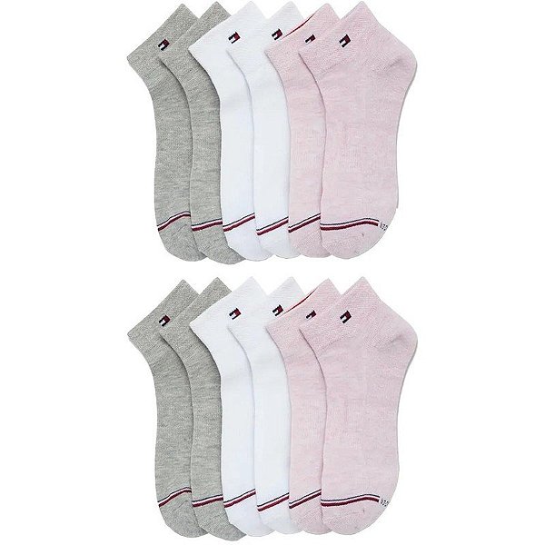 Meias Sopka Tommy Hilfiger TVW211NS05 005 - Feminina (6 Pares)