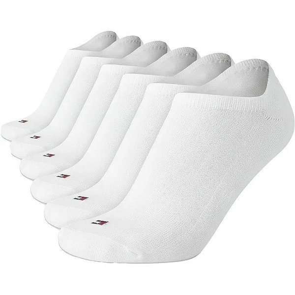 Meias Soquete Tommy Hilfiger TVW221LN02 001 - Feminina (6 Pares)