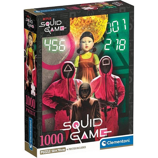 Quebra-Cabeça Squid Game Clementoni - 29068 (1000 peças)