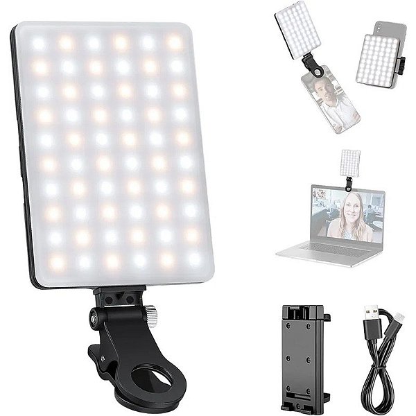Luz LED Selfie Neewer portátil NL-60AI Black