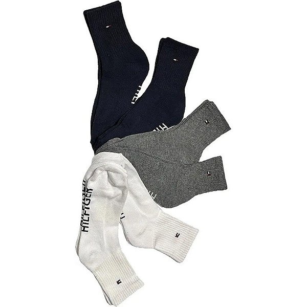 Medias Tommy Hilfiger TVM221QT05 004 - Masculina (6 Pares)