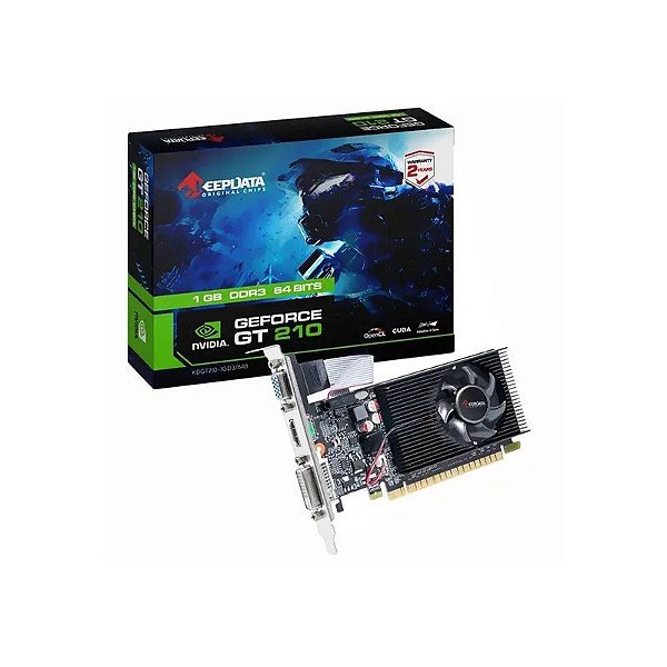 Placa de Vídeo Keepdata Geforce GT210 KDGT210-1GD3 1GB DDR3 HDMI/VGA e DVI