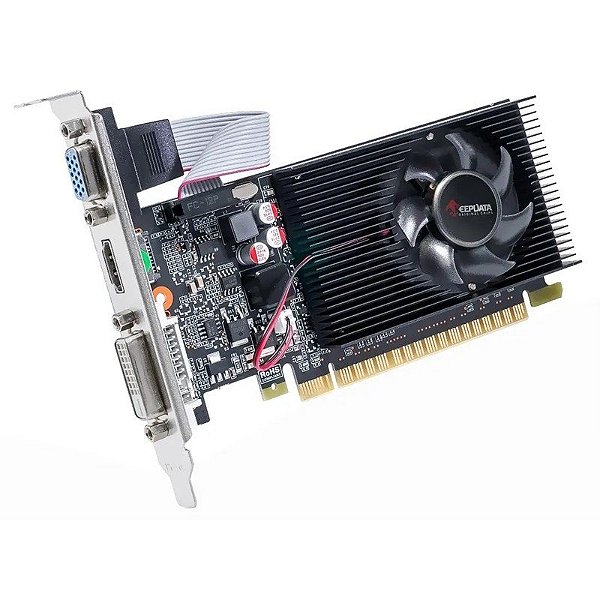 Placa de Vídeo KeepData NVIDIA GeForce GT210 1GB DDR3 VGA/DVI-D/HDMI