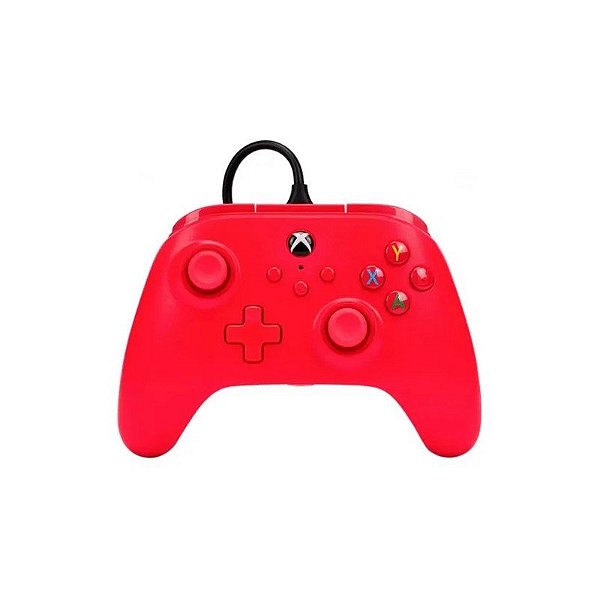 Controle Powera Enhanced Wired PWA-A-02542 para Xbox Series - Red