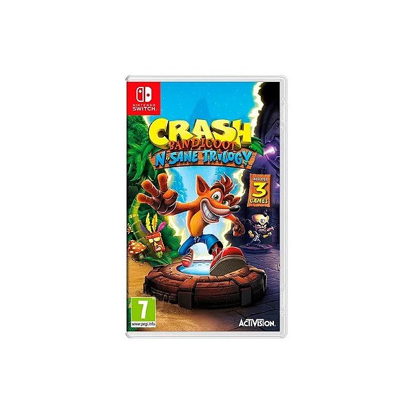 Jogo Crash Bandicoot N. Sane Trilogy para Nintendo Switch