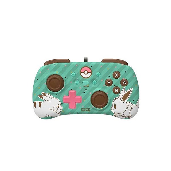 Controle Hori HoriPad Mini Pikachu e Eevee com Fio para Nintendo Switch - (NSW-279U)